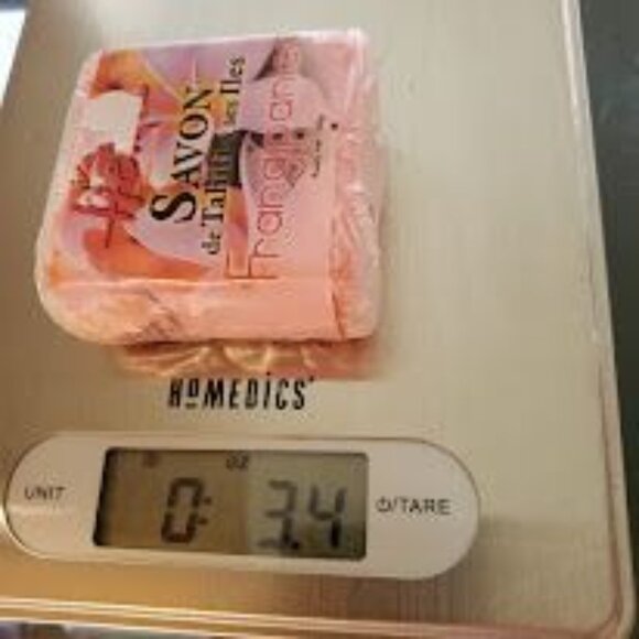 Savon De Tahiti Frangipani Natural Soap 100g Palm Oil-Glycerin Based Floral Scen - Picture 6 of 6